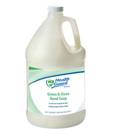Health Guard 7213 Green & Clean Hand Soap 1 Gallon Pour Top Bottle White with Tropical Fragrance (Pack of 2)
