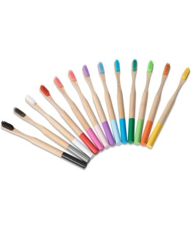 FRCOLOR 8 Pcs Wooden Toothbrush Set - Eco-Friendly Bristle Toothbrushes for Adults | Sustainable Dental Care - Buy Online on GoSupps.com