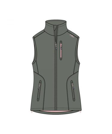 CMP women's softshell vest for women vest 44 SALVIA