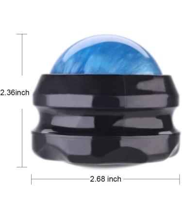 ZONGS Manual Back Roller Massager for Sore Muscle & Joint Pain Relief - Self Massage Therapy Tool for Full Body Relaxation - Blue - Buy Online on GoSupps.com