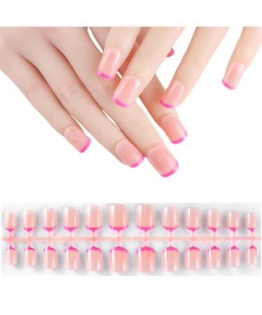 AJTUTUS/Box French Tip False s Press On False s Full Cover Stick On Ballerinas Artificial s