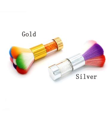 Gold Glitter Manicure Brush | Nail Care DIY Tool & Powder Remover | Salon-Quality Nail Art Brush - Buy Online on GoSupps.com