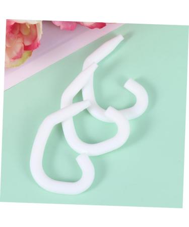 Buy Besportble 60pc Ear Hook Holders & Tape | Extension Face Cover Accessories for Ear Protection - White Cable Buckles & S-Hooks - Buy Online on GoSupps.com