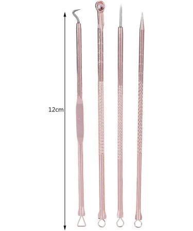 Blackhead Removal Tool Pimple Cleansing Tool Kit Stainless Steel Acne Pimple Extractor Acne Remover Tool Blackhead Remover with Box 4 Pcs Fashion processing - Buy Online on GoSupps.com
