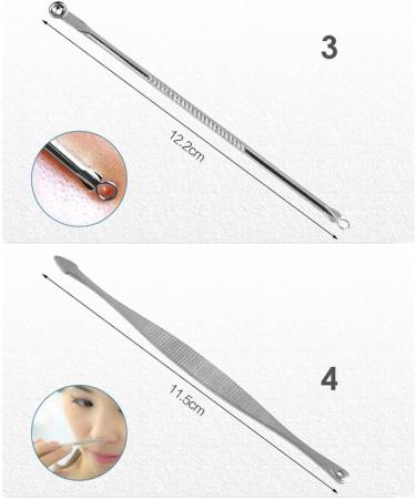 10-Piece Acne Needle Set - Blackhead Remover & Comedone Extractor Tools for Effective Acne Removal - Tweezers Kit for Clear Skin - Buy Online on GoSupps.com