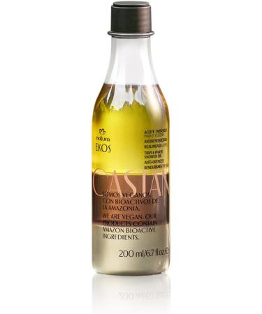 NATURA - Huile de Douche Triphas e Ekos Castanha - Hydrate et Prot ge la Peau - Procure Bien- tre et D tente - Offre une Peau Douce et Parfum e - 100% Vegan - Cruelty Free - 200 ml
