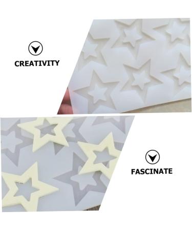 Milisten Silicone Mold Star Shaped Silicone Star Fondant Molds Resin Letter Molds Resin Mold Gum Paste Star Candy Molds Handmade Dessert Mold Cake Soap White Silica Gel Chocolate Insert - Buy Online on GoSupps.com