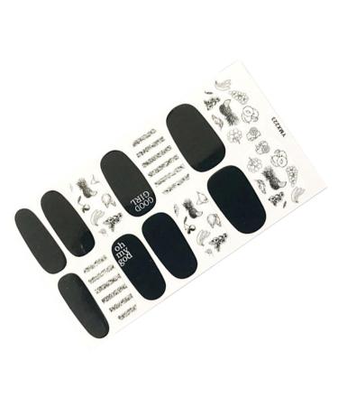 dijiusidy Nail Art Stickers Self-Adhesive Fingernail Decal with Strap Glue DIY Art Decor Full Cover Manicure Kits for Women Girls YMX223