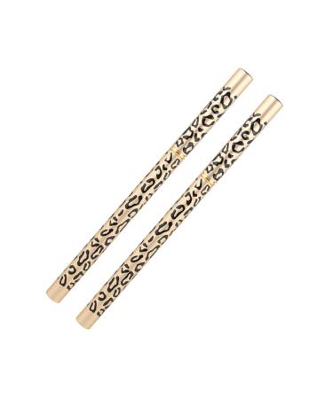 FOMIYES 2pcs Black Pencils Dark Brown Eyeliner Eyebrow Makeup Pencil Eyebrow Brush Black Coffee Make up Miss 1 count (Pack of 1) Picture 2