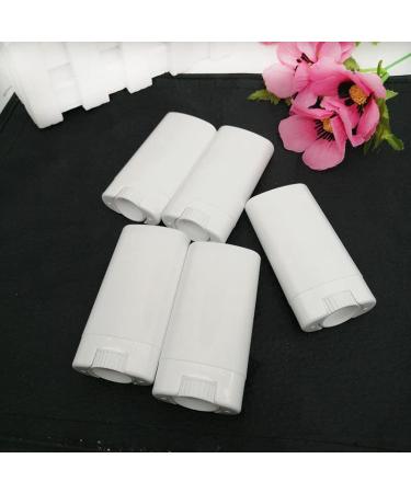 10 PCS White Oval Deodorant Containers 15ml - DIY Lip Balm Tubes for Deodorants & Lotions - Buy Online on GoSupps.com