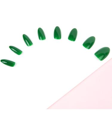 Invogue Venom Green Oval Nails (24 Pieces) - Buy Online on GoSupps.com