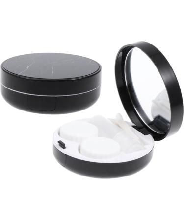 Buy Healeved 2 STK Contact Lens Container - Stylish Marble Mirror Case for Invisible Colored Lenses | International Shipping Available - Buy Online on GoSupps.com
