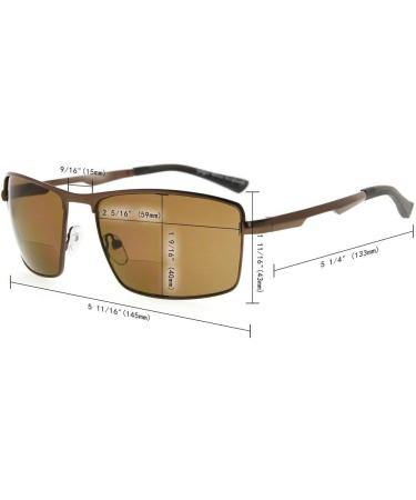 Eyekepper Bifocal Sunglasses for Men - Gunmetal 1.50 Outdoor Reading Glasses - Buy Online on GoSupps.com