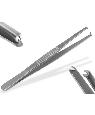 Professional tweezers straight 10.5 cm to 60 cm SELECTION with internal teeth NEW (13 cm) 13 cm (1 pack)