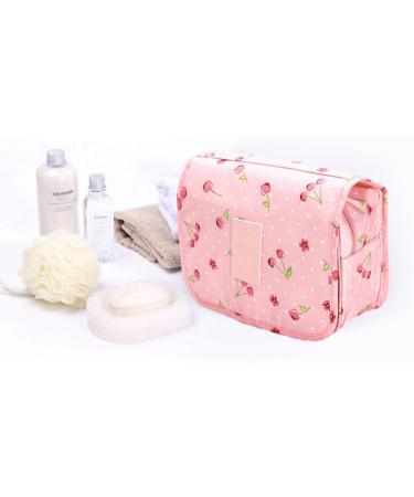 Waterproof Travel Hanging Toiletry Bag | Pink Makeup Organizer for Women & Men - Buy Online on GoSupps.com