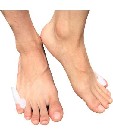 Pedimas Inflamed Bale Help Corrector Splint - Premium Gel Pain Relief Pads for Small Pinky Toe - Includes 2 Pairs with Toe Spreader - Buy Online on GoSupps.com