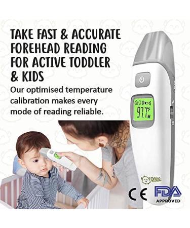 DrKea Baby Thermometer - Accurate Forehead & Ear Dual Mode Fever Thermometer for Kids & Adults - Buy Online on GoSupps.com