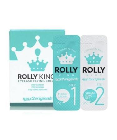 Rolly King Perm Step 1 & 2 for Eyelash Lifting and Brow Lamination for Professionals  10 Sachets in a Box