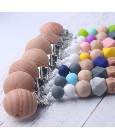 Happy-Crazy-Baby Pacifier Chain - Baby Pink | Perfect Gift for Baby Showers Birthdays & Baptisms for Boys and Girls - Buy Online on GoSupps.com