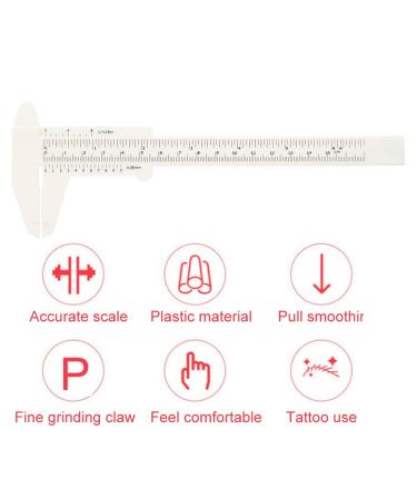 Salmue Eyebrow Tattoo Ruler - Adjustable Golden Ratio Microblading Tool for Perfect Eyebrow Shape - Ideal for Beginners and Professionals - Buy Online on GoSupps.com