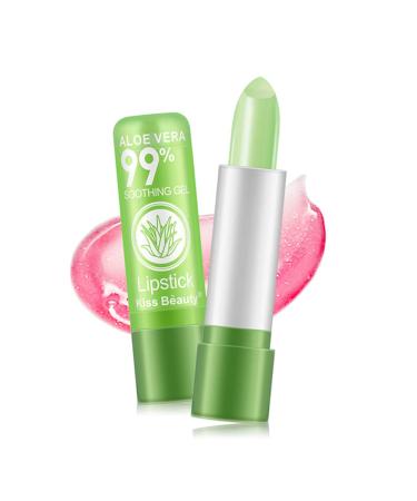 4 Pieces Aloe Vera Jelly Lip Balm Set - Magic Color Change Lipstick & Moisturizing Long-Lasting Lip Gloss - Buy Online on GoSupps.com