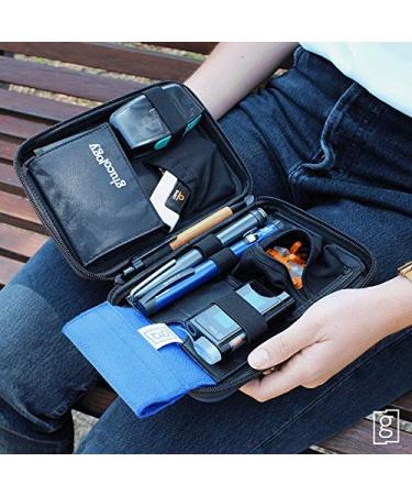 Glucology Diabetic Travel Case - Organizer for Blood Sugar Test Strips, Medication, Glucose Meter, Insulin Supplies (Flowers Classic) - Buy Online on GoSupps.com