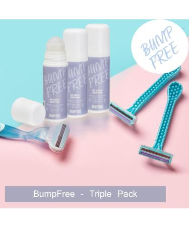  BumpFree Serum for Shaving Buttons Ingrown Hair & Razor Burns - After Shave Care for Men & Women - Roll-On 3 Ounce (Pack of 3) - Buy Online on GoSupps.com