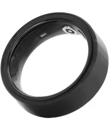 Smart Health Ring Metal Black Smart Ring Health Tracker Multiple Languages for Night Use(Black 7)(12 Black) 12 Black - Buy Online on GoSupps.com