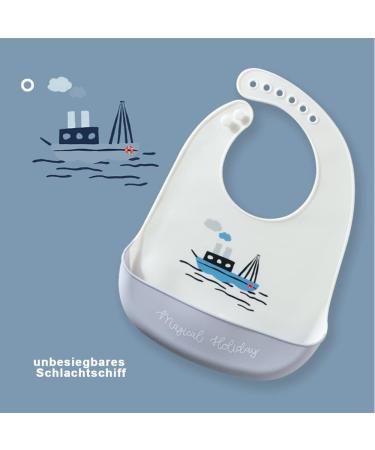 Shop Rospretty Silicone Baby Feeding Bibs - Pack of 3 Adjustable Waterproof & Safe for Boys & Girls - Buy Online on GoSupps.com