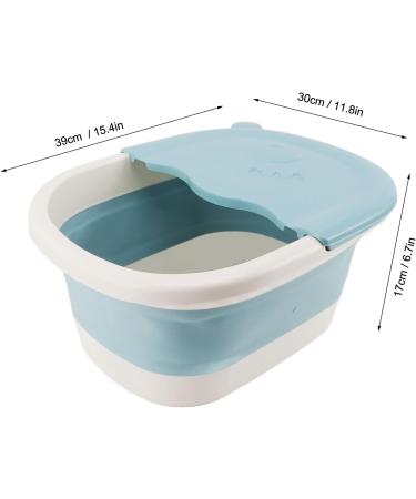 Jeanoko 1pcs Bassin de Bain Pied Pliable pour Les Pieds de Trempage Baignoire de Trempage Pliable avec des Points D'acup Concerts et Poign es de Massage Spa Pied Portable Bleu - Buy Online on GoSupps.com