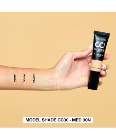 Palladio Full-Coverage CC Cream with Peptides & Vitamin C - Correct Redness, Uneven Skin Tone - Medium 30N Neutral Undertone - Buy Online on GoSupps.com