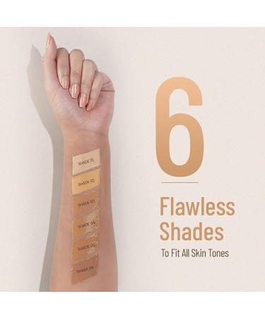 Swi.s"s Bea-uty Airbrushh Finish Lightweight Foundation | Full Coverage Blendable Foundation For Face Makeup |With Benefits Of Hyaluronic Acid Aloevera And Vitamin E | 30Ml | Shade- Shell White - Buy Online on GoSupps.com