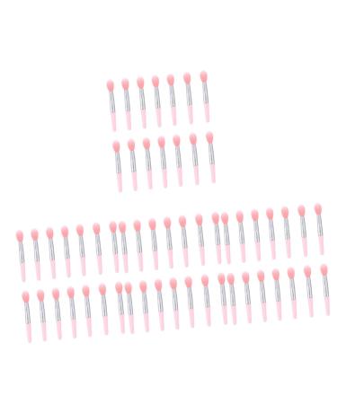 Housoutil 4 Sets Lip Gloss Brush Makeup Lip Gloss Nose Blackhead Remover Mini Lipsticks Makeup Eyeshadow Makeup Use Lipstick Brush Nose Cleaner Pad Miss Eye Shadow Brush Make up 5X1X0.5CMx4pcs Pinkx4pcs