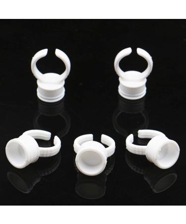 Yuelong 300PCS Disposable Pigment Rings - Tattoo Glue Holder & Ink Cups for Eyelash Extension & Nail Art (Medium) - 300 Count - Buy Online on GoSupps.com