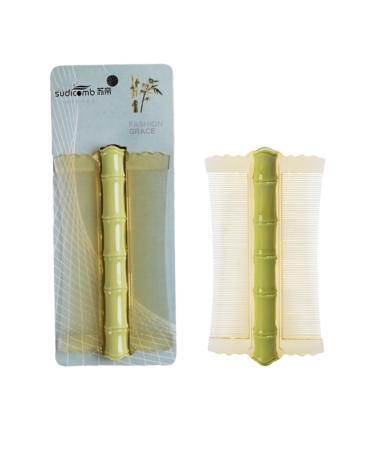 LoveHomily Liebkamm Double-Sided Scalp Massage Comb - Bamboo Hair Nursing Comb for Adults & Kids - Eco-Friendly Green - Buy Online on GoSupps.com