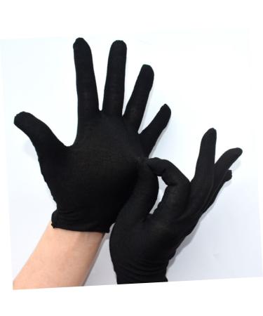 Ipetboom 36 Pairs Cotton Gloves Working Gloves Breathable Gloves Wear-resistant Gloves Black Gloves Anti-ligation Gloves Comfortable Gloves Non-slip Lotion Lining Man Work Clothes - Buy Online on GoSupps.com