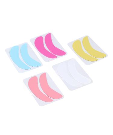 5 Pairs Eyelash Extension Under Eye Pads Half Moon Shaped Reusable Silicone Eye Pads for Eyelash Transplant - Buy Online on GoSupps.com