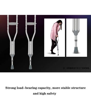 LINYUES Crutches for Adults Underarm Walking Stick Lightweight Height Adjustable Medical Great for Travel or Work A Ett par Medium - Buy Online on GoSupps.com