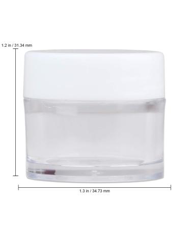 Beauticom 7g Thick Wall Clear Acrylic Jars - Leak Proof Cosmetic Storage (24 Sets) for Creams Salves & Scrubs - International Shipping - Buy Online on GoSupps.com