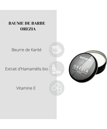 MAN'S BEARD - Beard balm - Or zia - Musc Tabac - 100% Made in France - Ingredients of natural origin - 90 ml - Buy Online on GoSupps.com