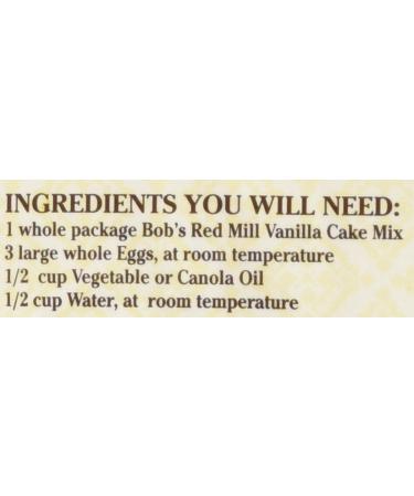 Bob's Red Mill Vanilla Yellow Cake Mix | 19 oz Delicious Gluten-Free Baking - Buy Online on GoSupps.com