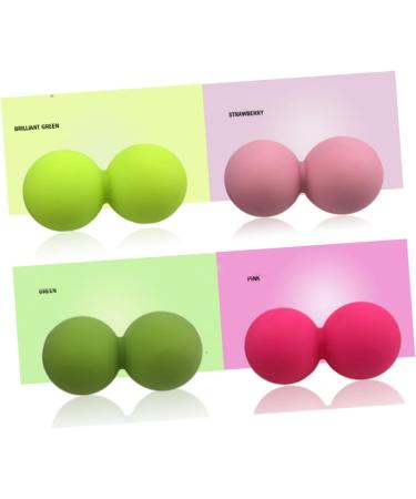 Buy Tovinanna Peanut Ball Yoga Rolls - Silicone Fascia Balls for Weightlifting & Massage | Professional Yoga Tools - Buy Online on GoSupps.com