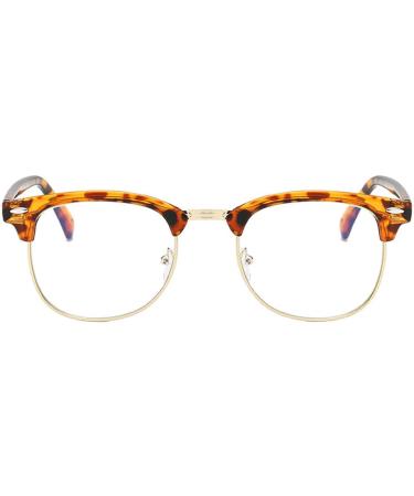 Stylish Shorty Myopia Glasses -4.00 Diopters for Men & Women | Transparent Brown Frame - International Shipping - Buy Online on GoSupps.com