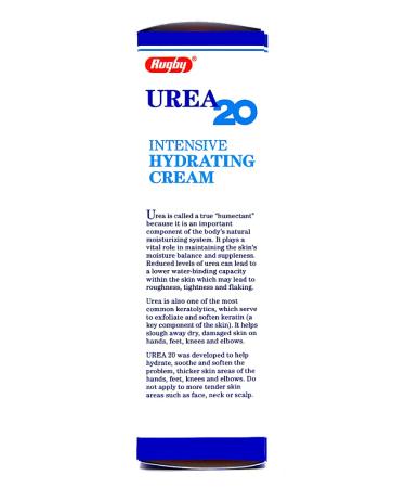Rugby Urea 20 Intensive Hydrating Cream - 3 oz | Soothe Extremely Dry Skin - Buy Online on GoSupps.com