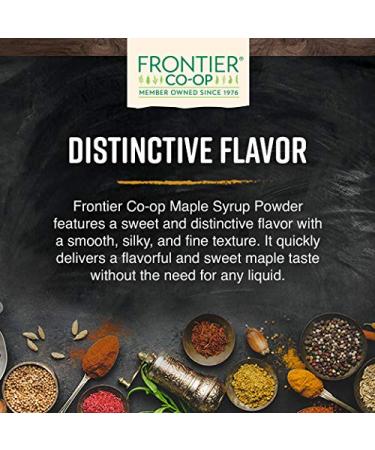 Frontier Natural Maple Syrup Powder 16 oz - All-Natural Sweetener - Buy Online on GoSupps.com