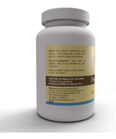 Priority One Vitamins Potassium Orotate 100 Vegetarian Capsules - Highly-Absorbable - Healthy Carbohydrate and Energy Metabolism* - Supporting a Healthy Cardiovascular System.* - Buy Online on GoSupps.com