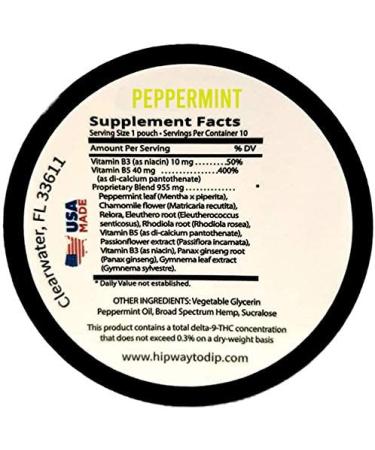 TeaZa Energy Hemp Herbal Pouches - Peppermint Flavor | Nicotine and Caffeine Free Alternative to Chewing Tobacco | 4 Pack x 10 Count - Buy Online on GoSupps.com