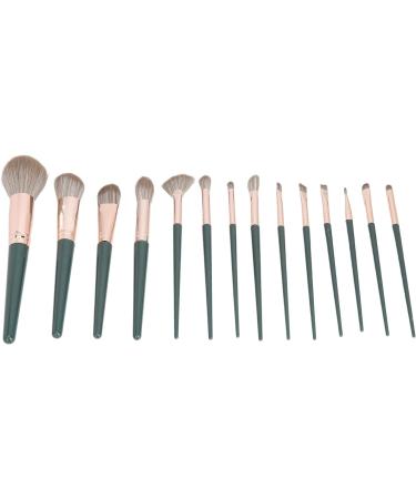 14 Piece Makeup Brush Set Soft & Durable Brushes for Blending Contouring Eyeshadow Synthetic Fiber Hair Metal Handle Easy to Clean Perfect Makeup Enthusiasts - Buy Online on GoSupps.com