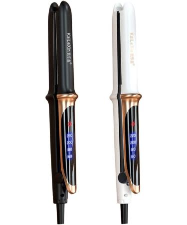 Curling Iron Professional Hair Curling Wand Dual Use Hair Straightener Roller Four-Gear Temperature Control Heat Curler LCD Temperature Adjustable Styling Tool Hair Straigh BY ZZYY (Color : Black) - Buy Online on GoSupps.com