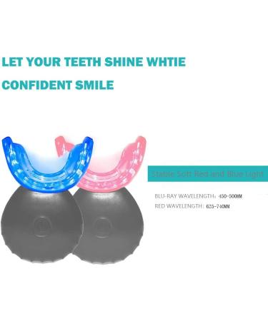 32LED Inductive Charging Teeth Whitening System - Accelerated Bleaching Trays Kit with 32 LED Lights (Black) - Buy Online on GoSupps.com